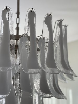 Large White Murano Chandelier in the Style of Mazzega-ARN-1128721