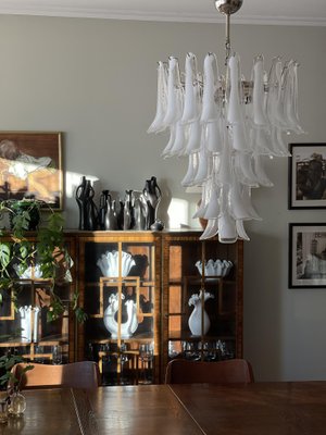 Large White Murano Chandelier in the Style of Mazzega-ARN-1128721