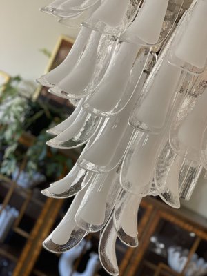 Large White Murano Chandelier in the Style of Mazzega-ARN-1205677