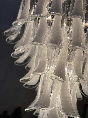 Large White Murano Chandelier in the Style of Mazzega-ARN-1128721