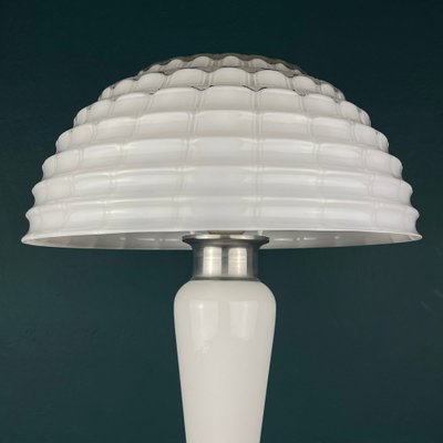 Large White Murano Mushroom Table Lamp, Italy, 1970s-WQC-1397300