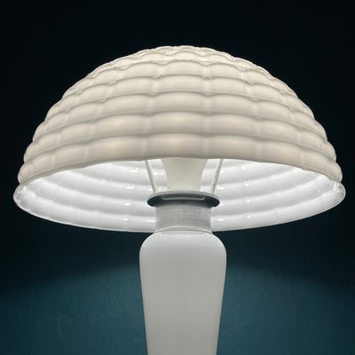 Large White Murano Mushroom Table Lamp, Italy, 1970s-WQC-1397300