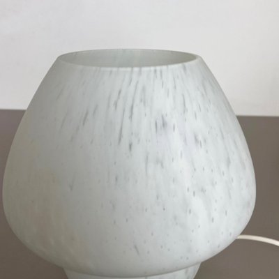 Large White Mushroom Frosted Glass Table Light, Italy, 1970s-QZ-1125099