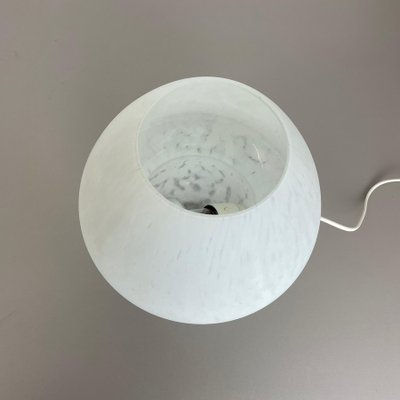 Large White Mushroom Frosted Glass Table Light, Italy, 1970s-QZ-1125099