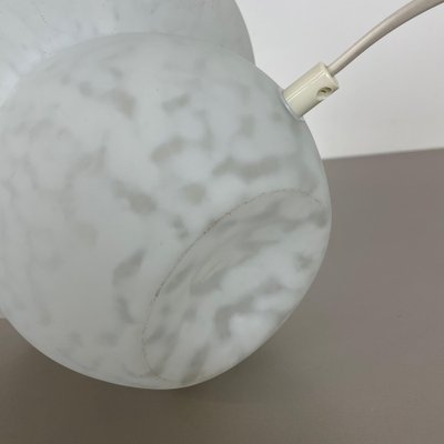 Large White Mushroom Frosted Glass Table Light, Italy, 1970s-QZ-1125099