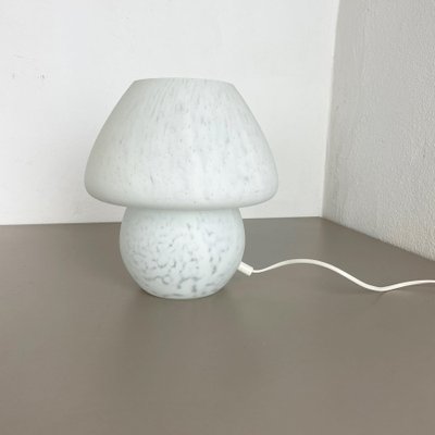 Large White Mushroom Frosted Glass Table Light, Italy, 1970s-QZ-1125099