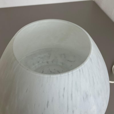 Large White Mushroom Frosted Glass Table Light, Italy, 1970s-QZ-1125099