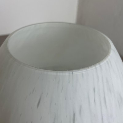 Large White Mushroom Frosted Glass Table Light, Italy, 1970s-QZ-1125099