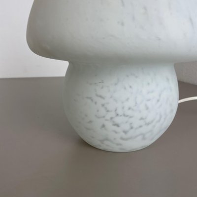 Large White Mushroom Frosted Glass Table Light, Italy, 1970s-QZ-1125099