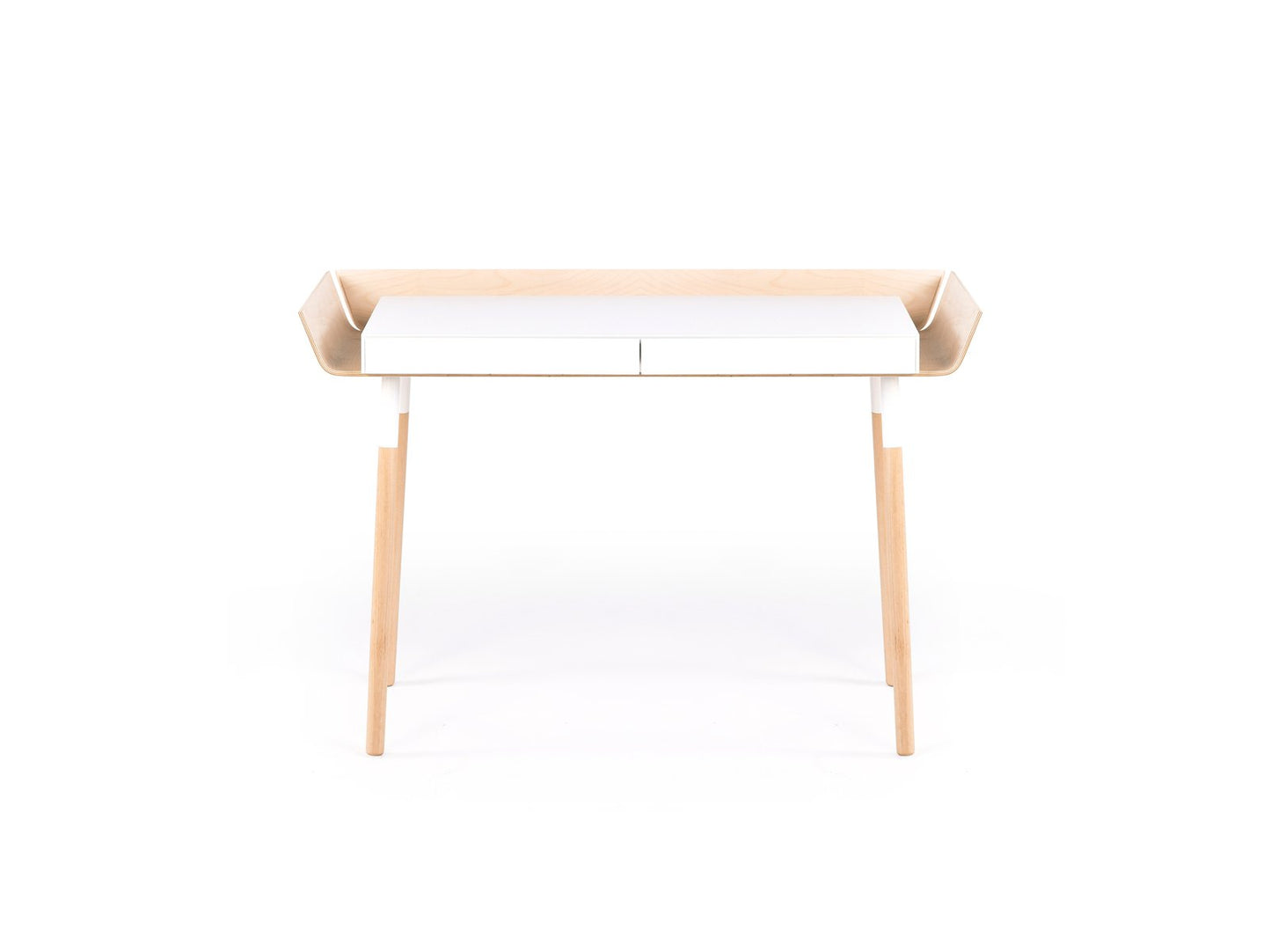 Large White My Writing Desk in Birch by etc.etc. for Emko