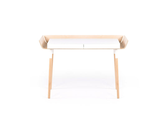 Large White My Writing Desk in Birch by etc.etc. for Emko