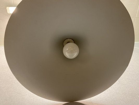 Large White Semi Ceiling Lamp by Claus Bonderup & Torsten Thorup for Fog & Mørup, 1960s-PYR-1800555