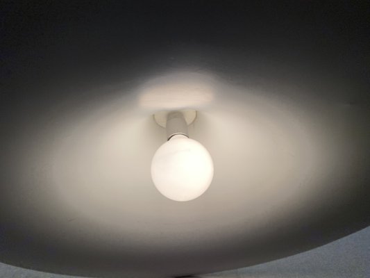 Large White Semi Ceiling Lamp by Claus Bonderup & Torsten Thorup for Fog & Mørup, 1960s-PYR-1800555