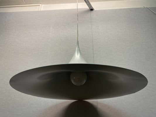 Large White Semi Ceiling Lamp by Claus Bonderup & Torsten Thorup for Fog & Mørup, 1960s-PYR-1800555