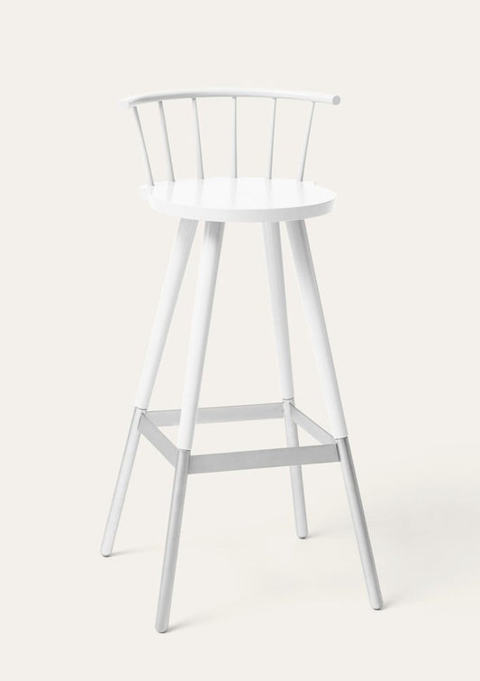 Large White Tupp Barstool by Storängen Design