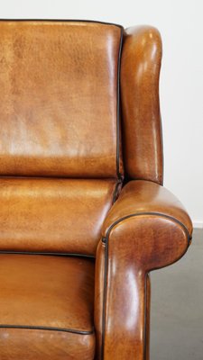 Large Wing Chairs in Sheep Leather, Set of 2-HPP-2033010