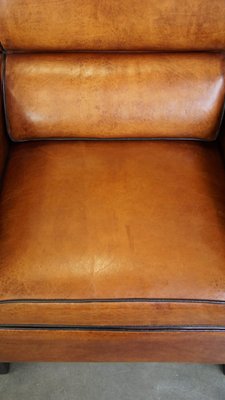 Large Wing Chairs in Sheep Leather, Set of 2-HPP-2033010