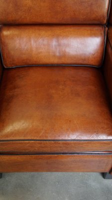 Large Wing Chairs in Sheep Leather, Set of 2-HPP-2033010