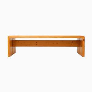 Large Wood Bench by Charlotte Perriand for Les Arcs, 1960s-WM-1050066