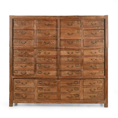 Large Wooden Cabinet with 40 Drawers-NQ-955677