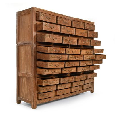 Large Wooden Cabinet with 40 Drawers-NQ-955677