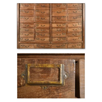 Large Wooden Cabinet with 40 Drawers-NQ-955677