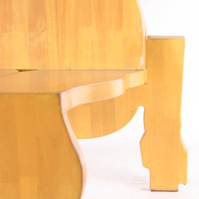 Large Wooden Chair, 1970s-DSC-2020476