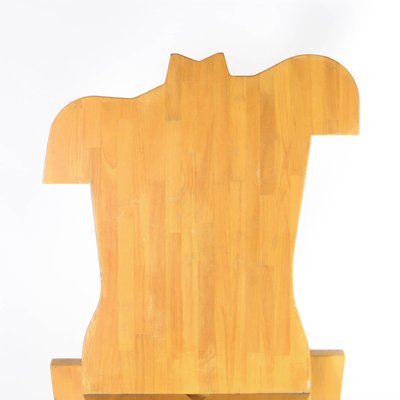 Large Wooden Chair, 1970s-DSC-2020476