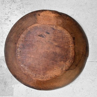 Large Wooden Dough Bowl, Japan, 1890s-DWL-1702574