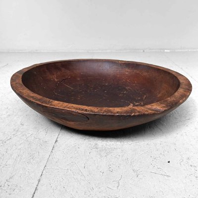 Large Wooden Dough Bowl, Japan, 1890s-DWL-1702574