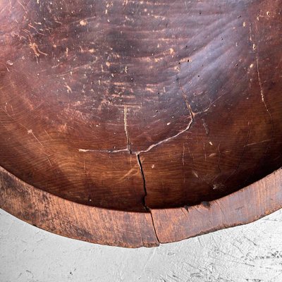 Large Wooden Dough Bowl, Japan, 1890s-DWL-1702574