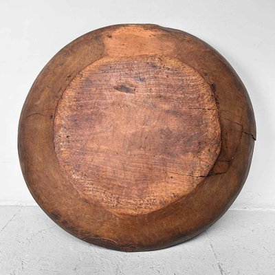 Large Wooden Dough Bowl, Japan, 1890s-DWL-1702574