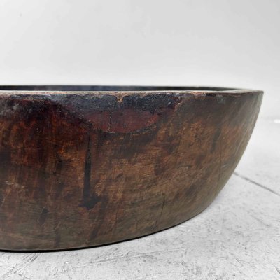 Large Wooden Dough Bowl Japan, 1920s-DWL-1713123