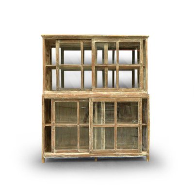 Large Wooden Glass Cabinet-NQ-625050