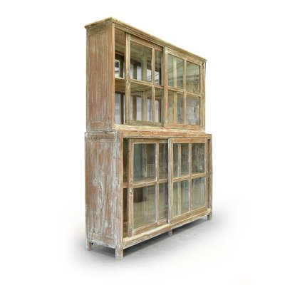 Large Wooden Glass Cabinet-NQ-625050