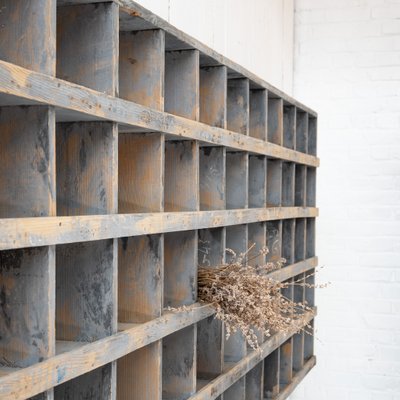 Large Wooden Locker Cabinet, 1930-RB-2040352