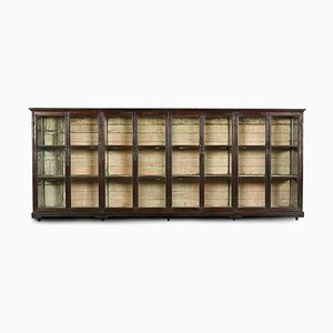 Large Wooden Showcase, 1940s-NQ-654892