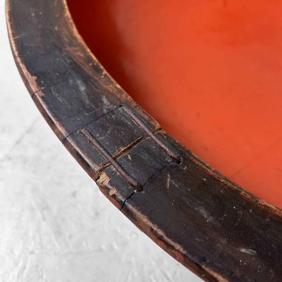 Large Wooden Urushi Dough Bowl, Japan, 1890s-DWL-1713121