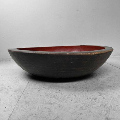 Large Wooden Urushi Dough Bowl, Japan, 1890s-DWL-1713121