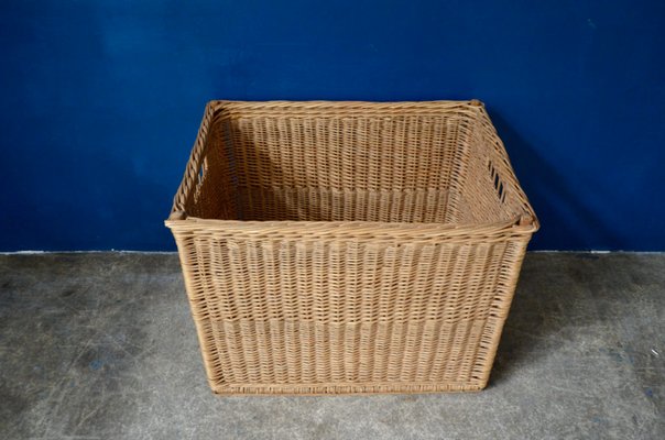 Large Woven Wicker Trunk, 1970s-AIU-1417423