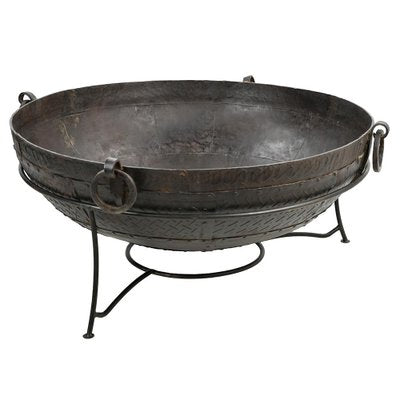 Large Wrought Iron Brazier-NQ-1792695