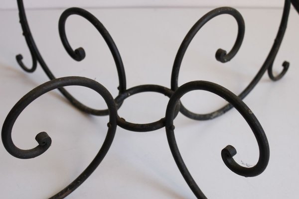 Large Wrought Iron Floor Candelabra, 1950s-PLT-890740