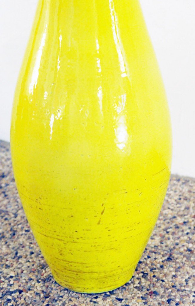 Large Yellow Ceramic Vase from Zaccagnini, 1960s