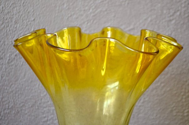 Large Yellow Corolle Vase, 1970s-AIU-746720