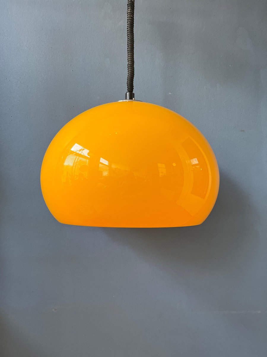 Large Yellow Pendant Light by Harvey Guzzini