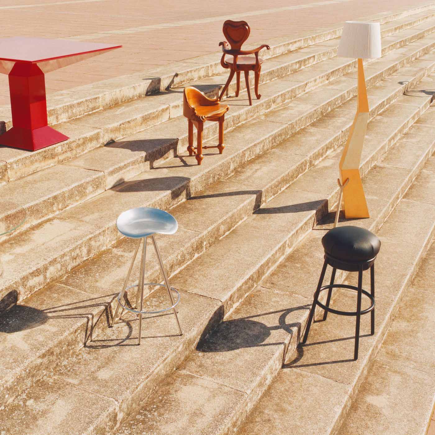Solid wood chair with armrests Calvet by Bd Barcelona Design