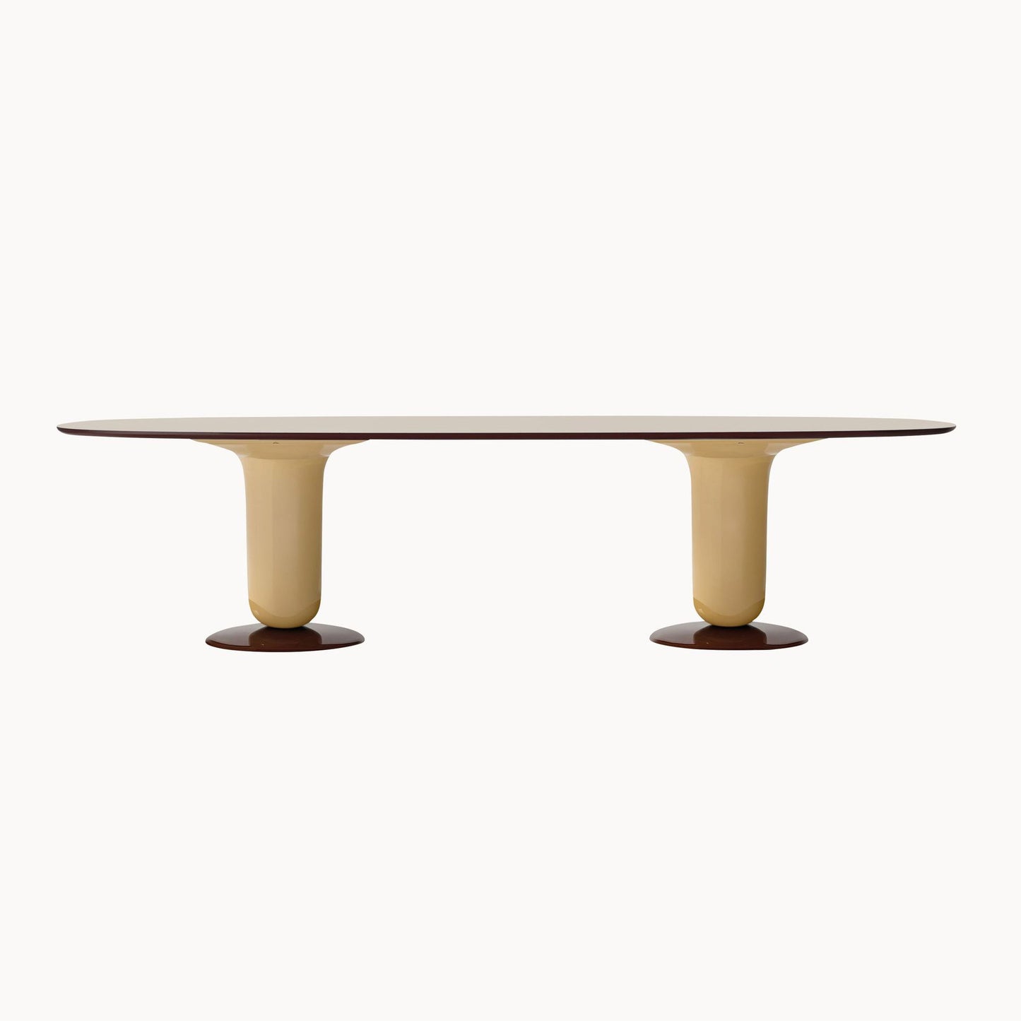 Oval Glass-Fibre Table Explorer 6 by Bd Barcelona Design #Beige