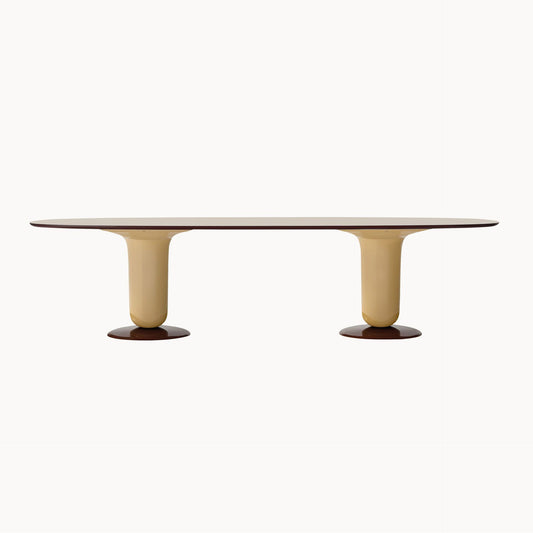 Oval Glass-Fibre Table Explorer 6 by Bd Barcelona Design #Beige