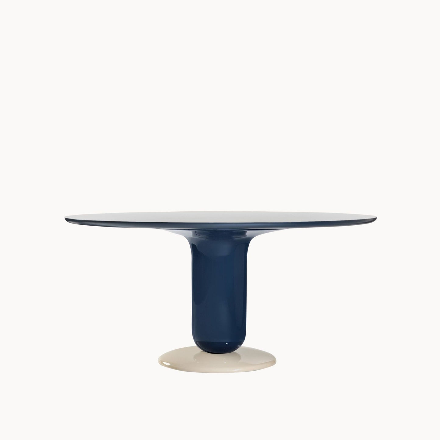 Round Glass-Fibre Table Explorer 4 by Bd Barcelona Design #Blue