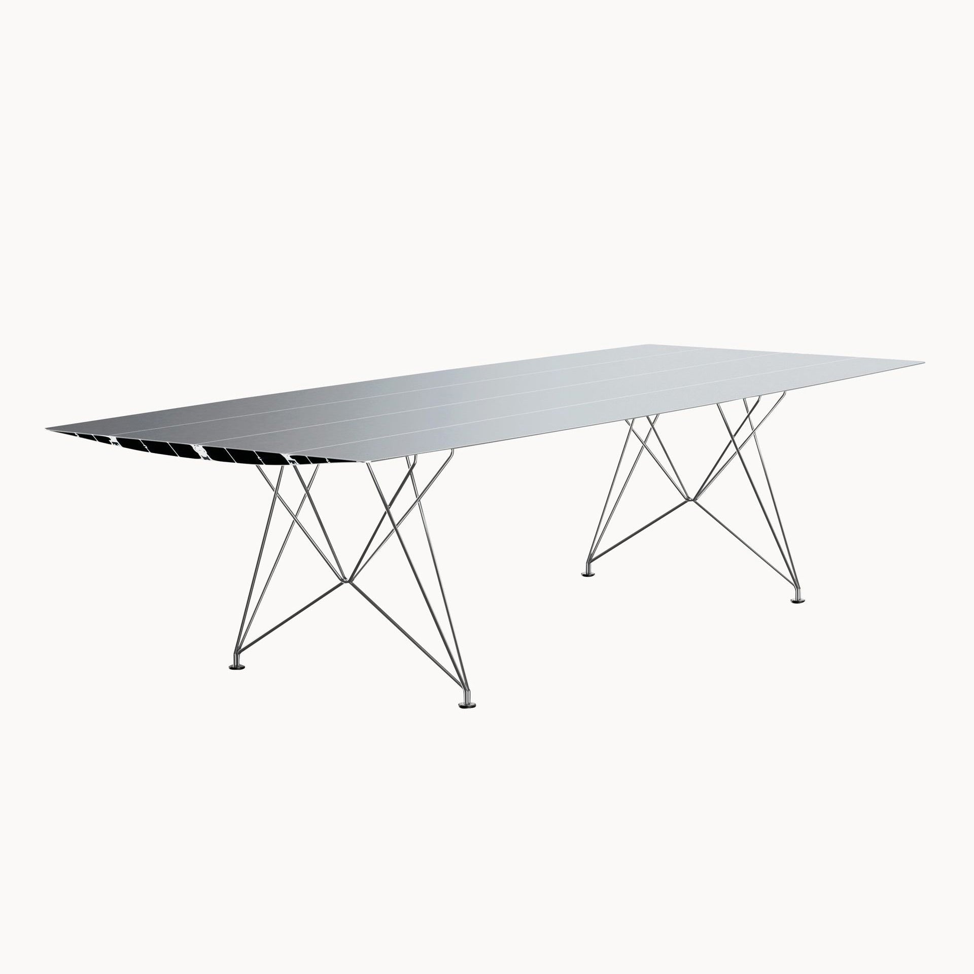 Rectangular Aluminium Dining Table B 120 by Bd Barcelona Design